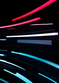 black and red light illustration