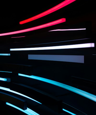 black and red light illustration